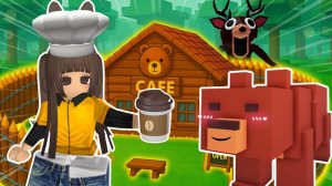 СТРОИМ МИЛУЮ БАЗУ КАФЕ С МЕДВЕДЯМИ в игре 99 ночей в лесу Роблокс🐻☕