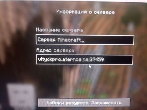 играем на моëм сервере в майнкрафт