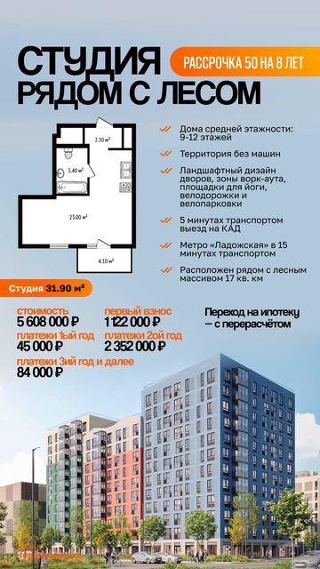 🏙✨ Друзья, у меня отличные новости для тех, кто мечтает о новой квартире в Санкт-Петербурге