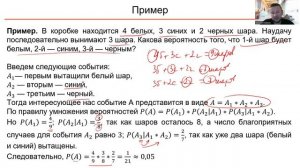 Теория вероятностей. 5 Условные вероятности. Вероятность суммы и произведения событий