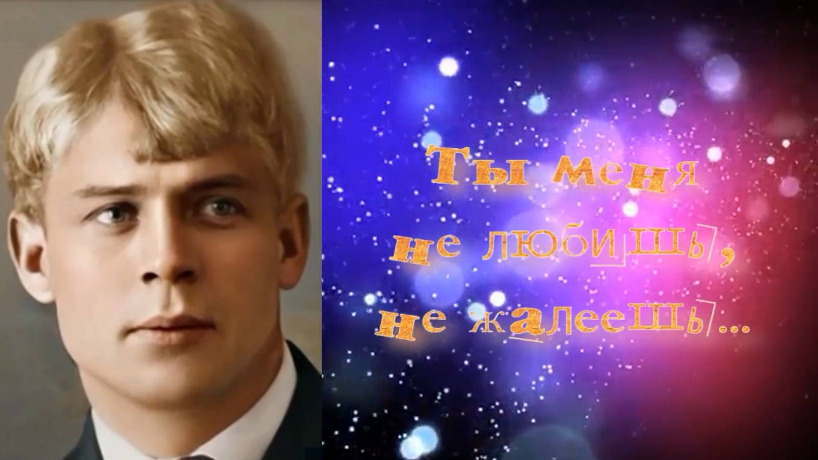 Сергей Есенин Ты меня не любишь... не жалеешь.. смотреть онлайн