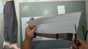 Моделирование. Брюки с зауженным боком. Выкройка № 1833.