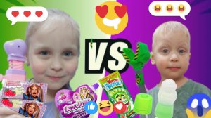 🤪ЦВЕТНОЙ ЧЕЛЛЕНДЖ 🟪ФИОЛЕТОВЫЙ И ЗЕЛЕНЫЙ 🟩🙏КТО КРУЧЕ СЛАДОСТИ😍