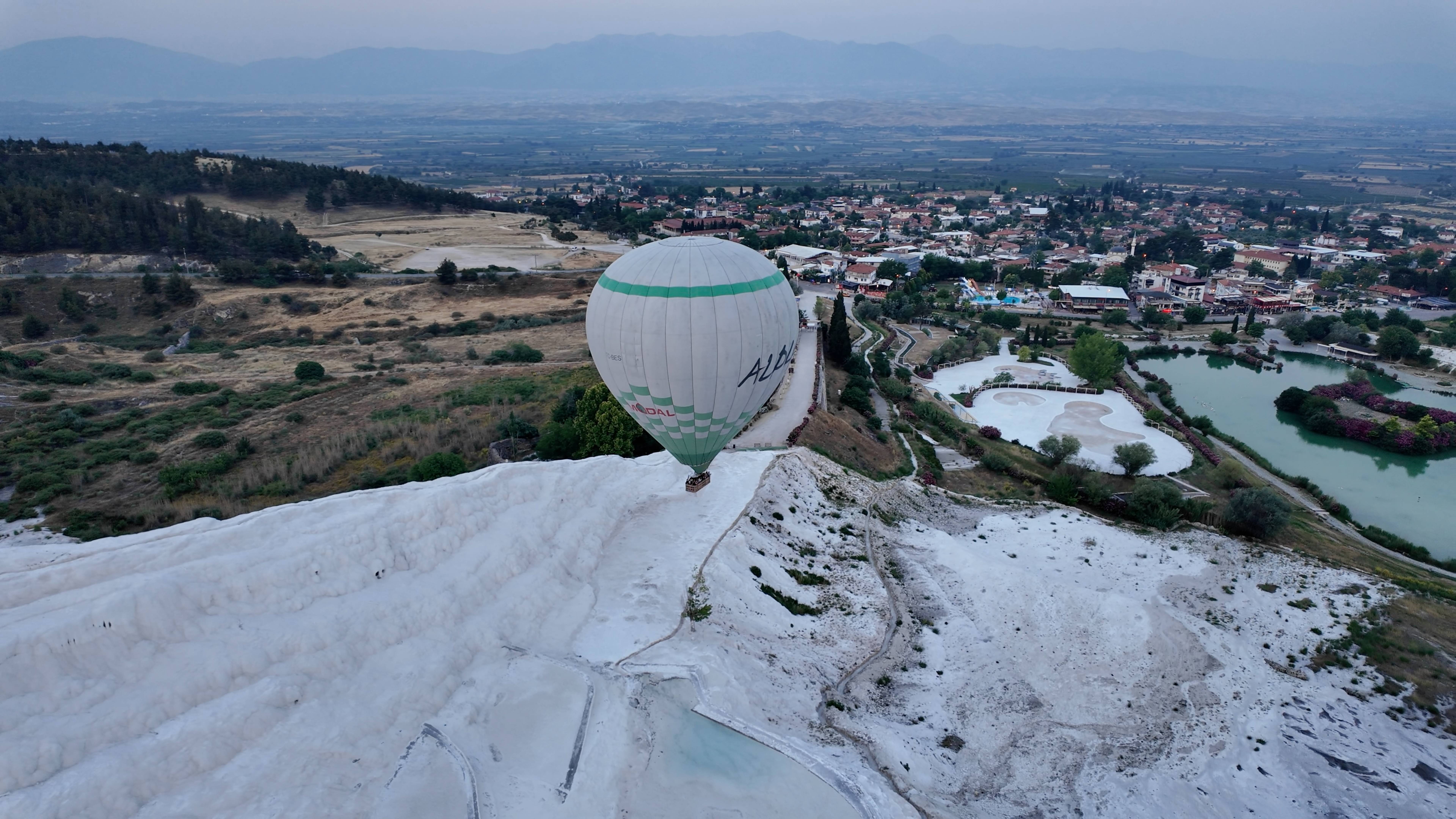 Полет на воздушном шаре над Памуккале и Иераполисом | Рассвет на высоте 1400 м. | Турция | Часть 5