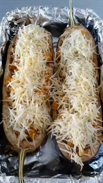 Лодочки из баклажана