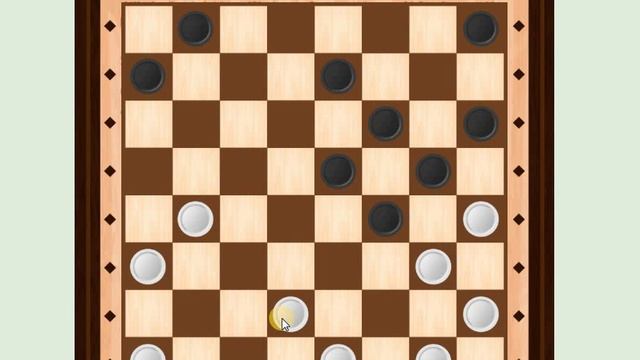 Русские шашки. Счет 4-0. Слишком просто смотреть онлайн