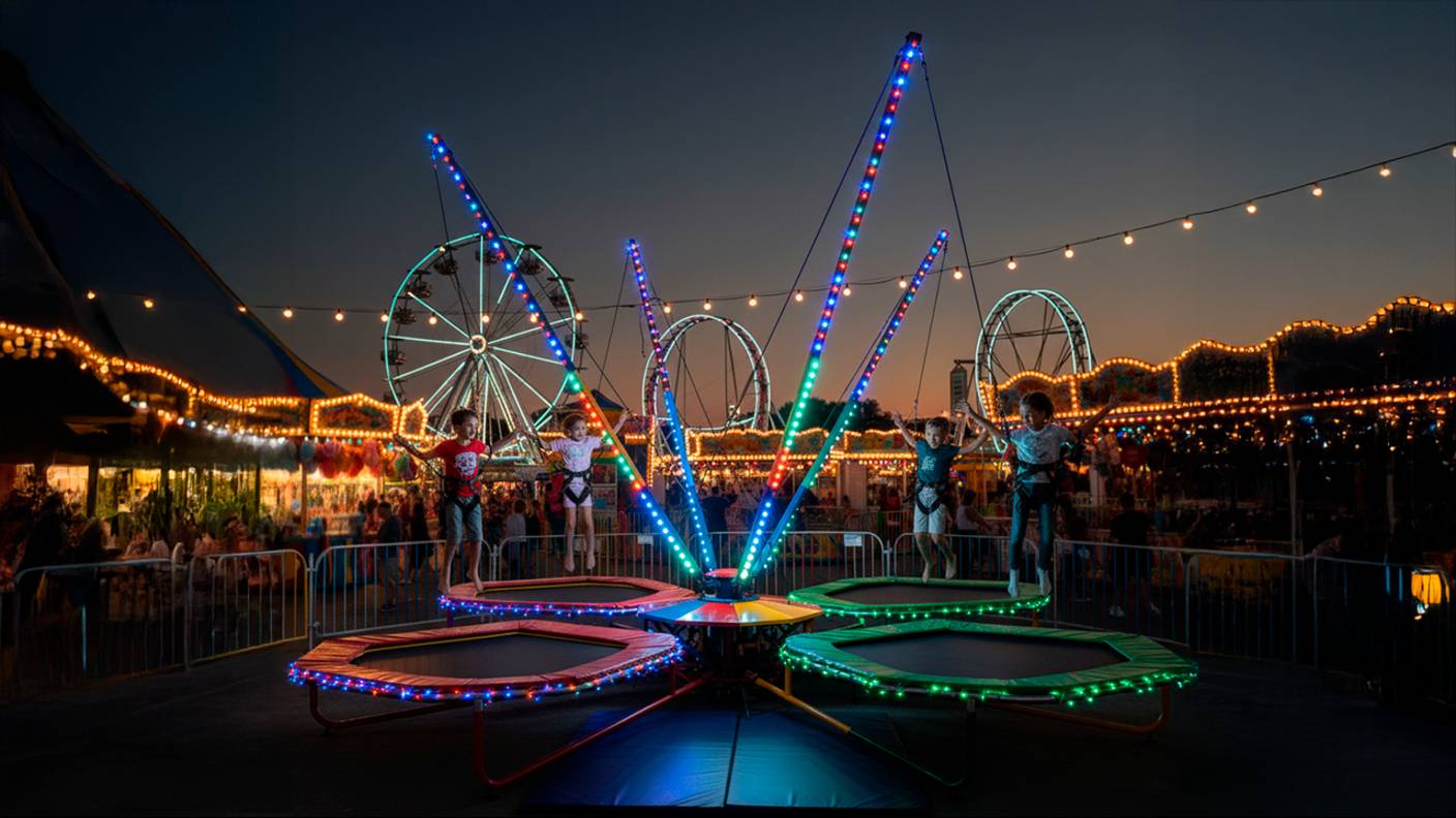 Банджи-аттракцион от БатутМастер смотреть онлайн