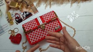 НОВИНКА!! Видео обзор!! Сумочка вышита на канве с декором из бусин #канва #обзор