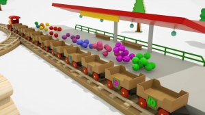 Весёлый паровозик. Счёт и цвета