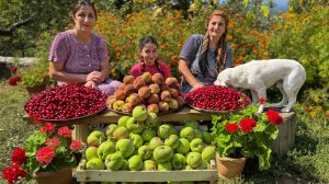 Только в деревне! Столько вкусных и свежих фруктов — настоящая жизнь на природе