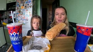 Чисбургер,Sabway. Мукбанг