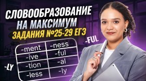 Вся теория словообразования для ЕГЭ по английскому языку 2026 | Стратегия и практика заданий 25-29