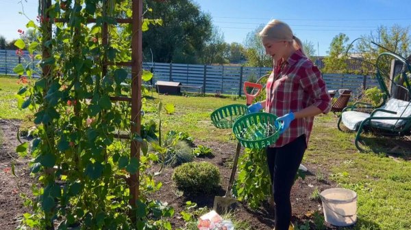 НАСТОЯЩАЯ ЖИЗНЬ В ДЕРЕВНЕ/ДОДЕЛАЛИ ОТМОСТКУ/ПОСАДИЛА ТЮЛЬПАНЫ И ПОДГОТОВИЛА ГРЯДКУ ПОД ЧЕСНОК