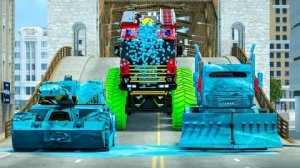 Гигантская Пожарная машина ПРОТИВ Гигантского Танка 🚒 🚔 - АВТОМОБИЛИ и МОТОЦИКЛЫ с ГРУЗОВИКОМ-МОНС
