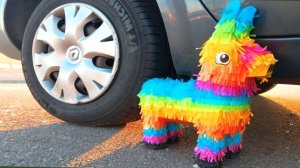 Мультики для малышей и детей. Машина против цветной пиньяты. Смотреть онлайн залипалки для детей.