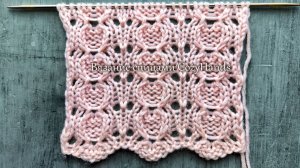 Красивый ажурный узор спицами для вязания джемпера,  кардигана, палантина