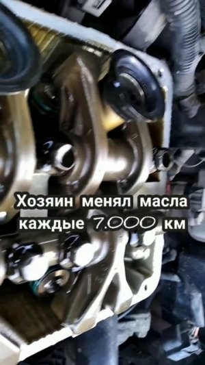 Меняй масло чаще! будет такой же чистый двигатель.mp4
