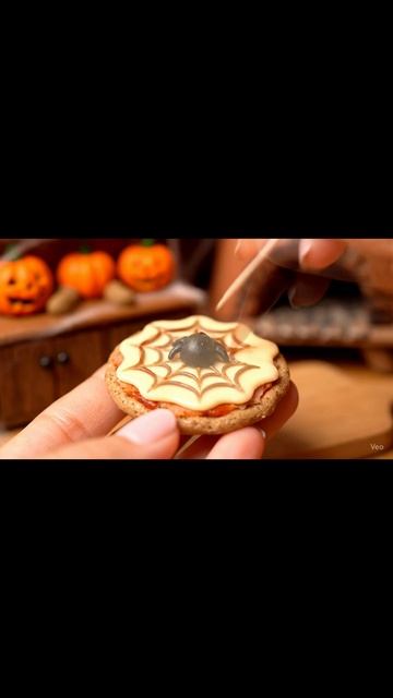 Готовлю Мини-Пиццу-Паутину для кота 🎃 | Tiny Kitchen Halloween Pizza #shorts #tinykitchen