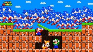 Марио строит бункер чтобы пережить нашествие Super Sonic!