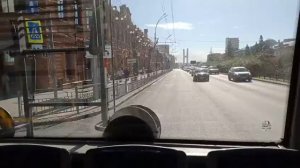 Новосибирский троллейбус. Поездка на троллейбусе "Горожанин", по Красному проспекту