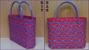 Сумка своими руками из полипропиленовой ленты. Часть 2.