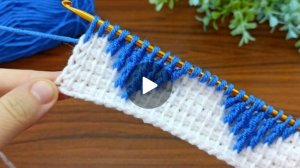 Узор крючком в тунисской технике вязания 🙂 #тунисскоевязание #всевжизнисвязано #вязаниекрючком