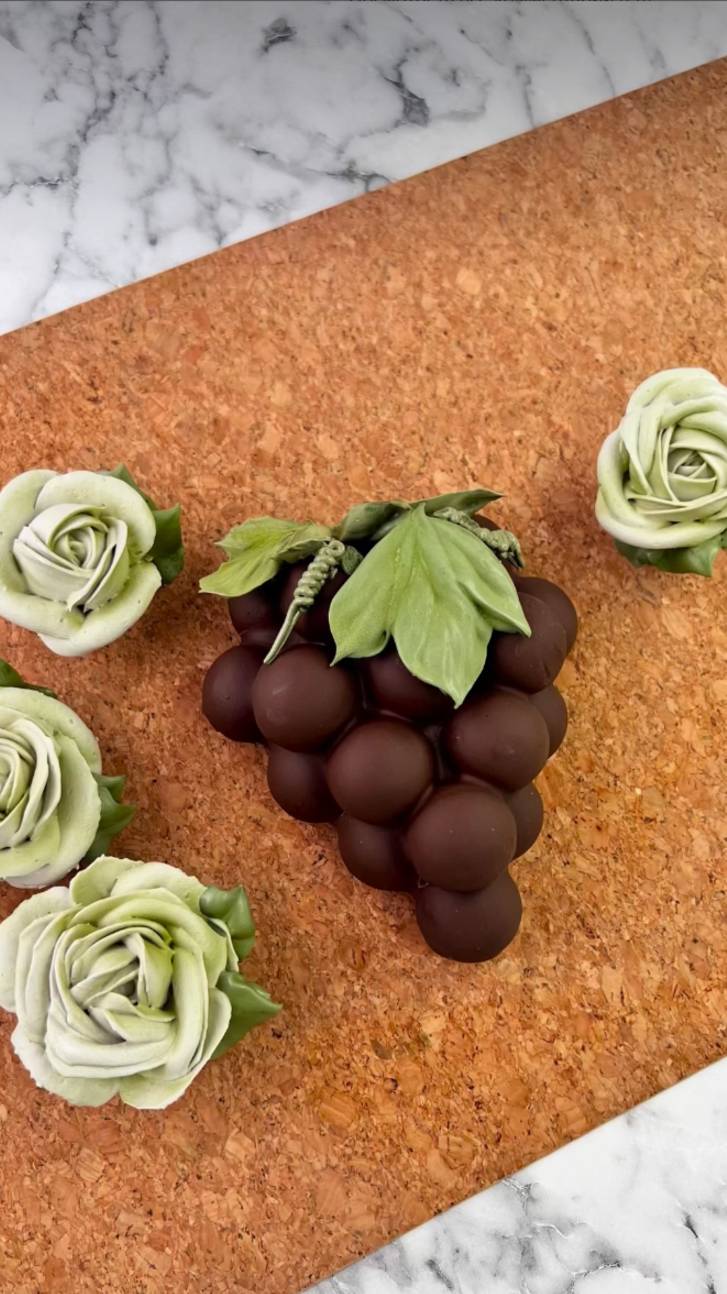 Виноградная гроздь из зефира в шоколаде смотреть онлайн