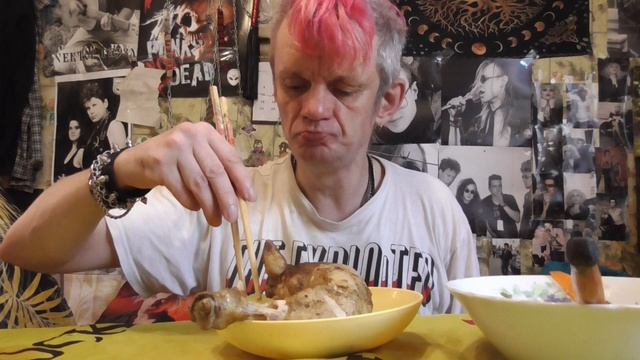 мукбанг суп сайревый окорочёк картошка лук