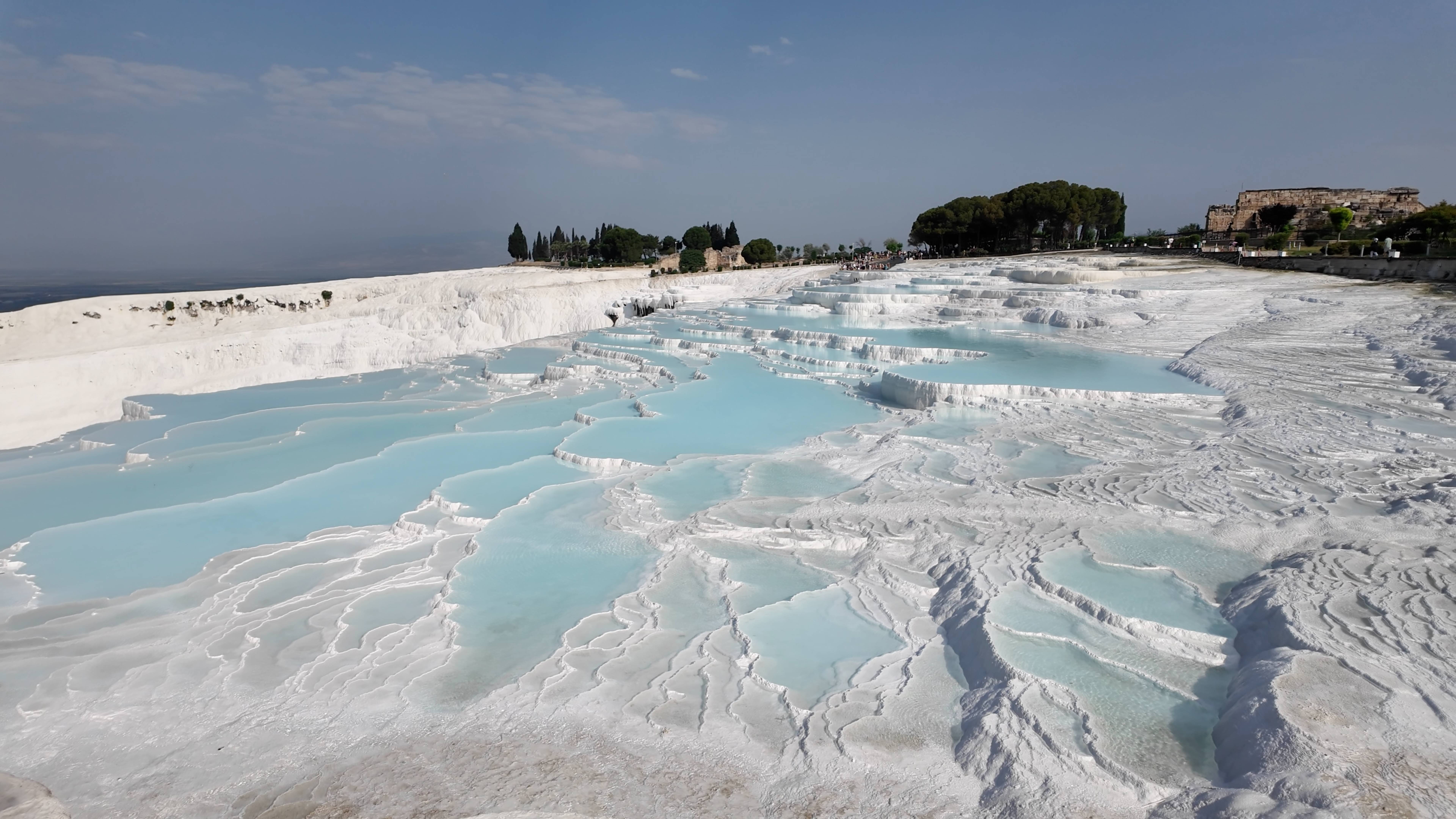 Экскурсия в Памуккале и Иераполис | Белоснежные травертины и античный город | Турция | Часть 6