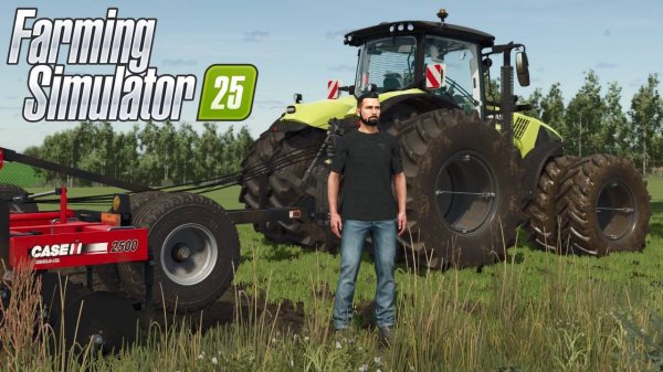 Глубокорыхление почвы / Claas Axion 870, Case IH Ecolo-Til 2500  / Farming Simulator 25 🐄🌻🌽