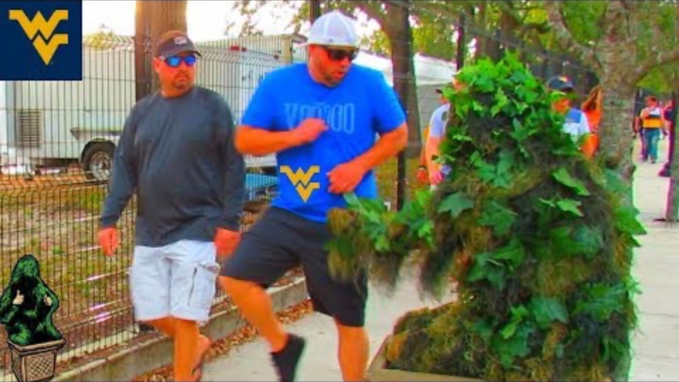BUSHMAN SCARE AT WEST VIRGINIA UNIVERSITY FOOTBALLGAME