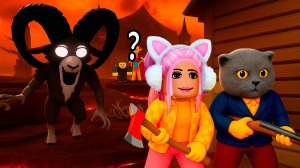 Мы выживаем с друзьями 99 ночей в лесу Роблокс