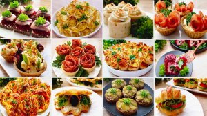 Закуски для Праздничного Стола 🔥Топ-12 рецептов 😋 Просто и Вкусно! на Рождество и Новый год 2025