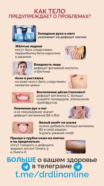 Тело ПРЕДУПРЕЖДАЕТ вас! #болезнь #здоровье #организм смотреть онлайн