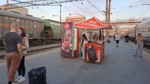 ВОКЗАЛ ГОРОДА ТЮМЕНИ. ПОЕЗД 332 УФА - НОВЫЙ УРЕНГОЙ.