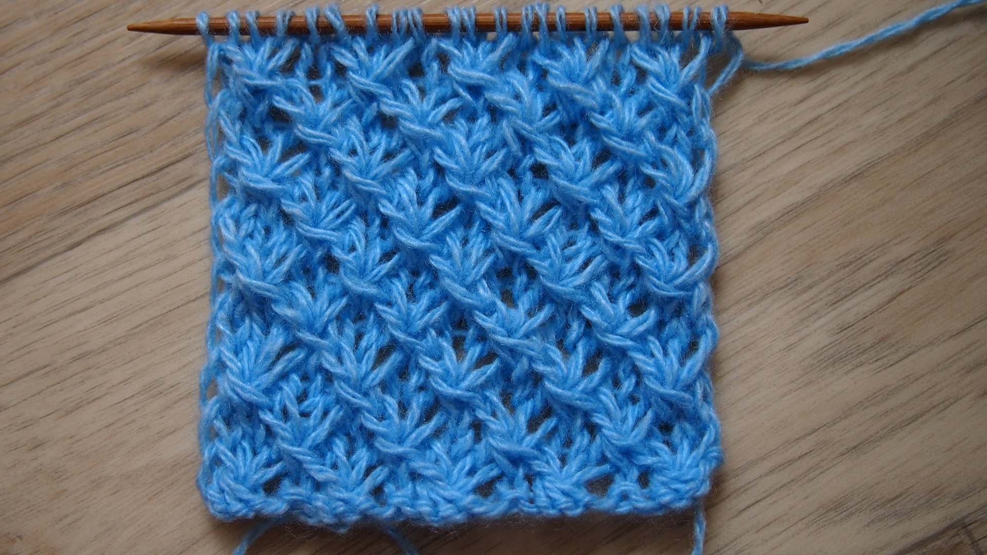 Простые узоры спицами. Узор "Звёздочки". Узоры спицами для начинающих "Гусиные лапки" Урок 155