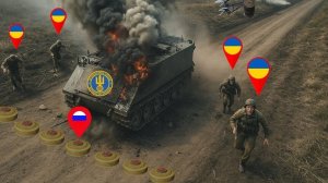 штурм позиций от первого лица, сожгли вражеский хамер