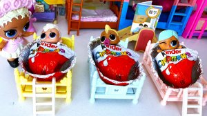 КИНДЕР ШОКОЛАДКИ🍫 КУКЛАМ ЛОЛ КРОВАТКИ🍬 ДЕТСКИЙ САДИК МУЛЬТИК😂 ДАРИНЕЛКА