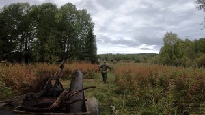 ПРОИСШЕСТВИЯ В ЛЕСУ. Еду на ЗОНУ КОЛОНИЮ.Вытаскиваю пожарную старинную помпу из реки. Ищу Металл