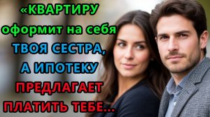 Истории из жизни. Квартиру оформит на себя твоя сестра, а ипотеку предлагает Аудио рассказы