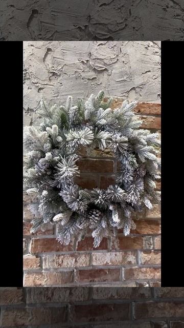 Венок Зимнее Серебро 50 см