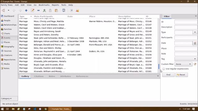 Gramps Tutorial #3： Program Overview v 5.1 смотреть онлайн