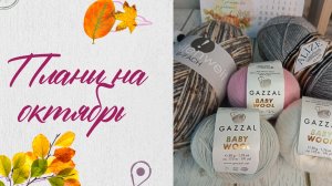 Мои вязальные планы на октябрь