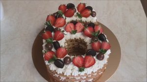 Торт цифра 6 АБСОЛЮТНЫЙ ТРЕНД. ГОСТИ ОСТАНУТСЯ ДОВОЛЬНЫ!!! Медовый торт. Крем для торта