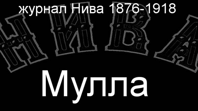 Мулла.Каменский, описание журнал Нива 1876-1918 смотреть онлайн