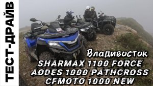 ТЕСТИМ ЛИТРОВЫЕ КВАДРОЦИКЛЫ SHARMAX 1100 CFMOTO 1000 NEW AODES PATHCROSS 1000 #motosnab #sharmax #4k