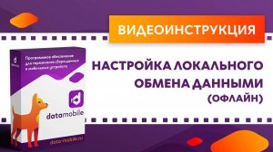 DataMobile. Настройка локального обмена данными (офлайн)