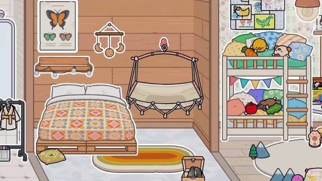 Мини обустройство двух спальных комнат#тока бока#toca boka смотреть онлайн