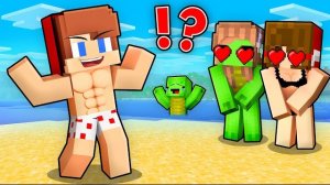 Самый красивый парень на пляже в Майнкрафте, мультфильм