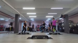 СТЕП АЭРОБИКА ЦЕЛАЯ ТРЕНИРОВКА / STEP AEROBICS